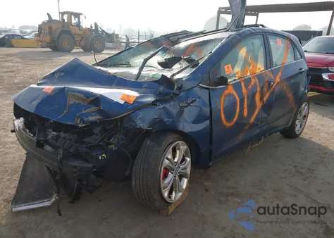 2014 Hyundai Elantra Gt из США, поврежденный, VIN KMHD35LHXEU216537